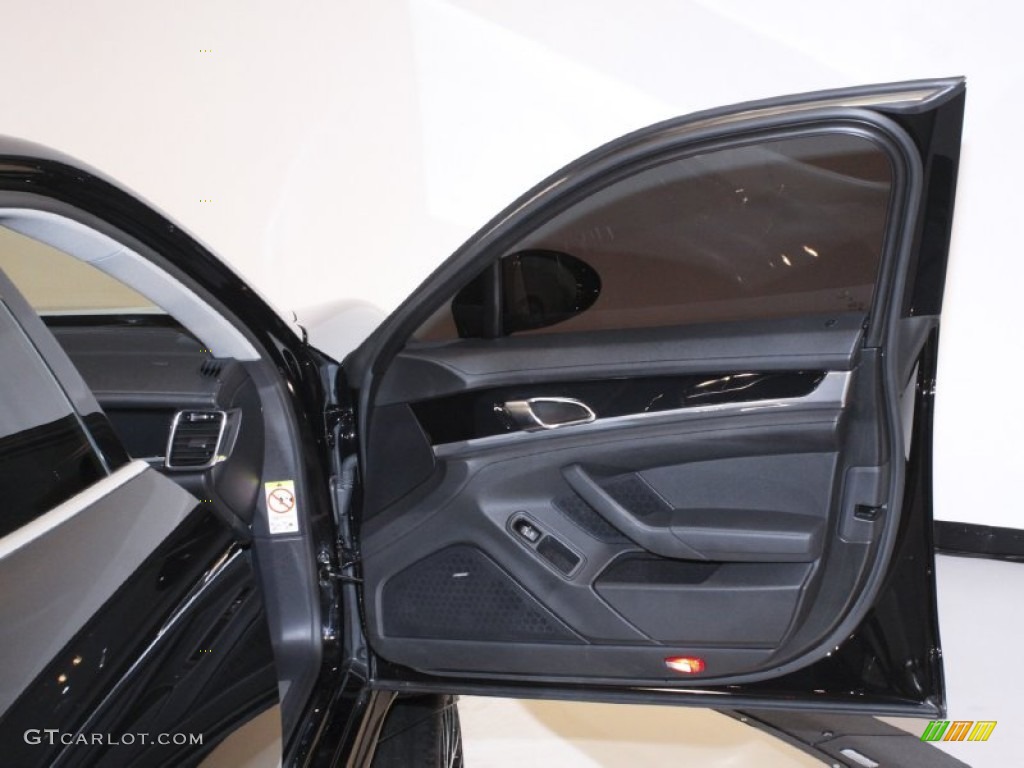 2010 Porsche Panamera S Black Door Panel Photo #57135795