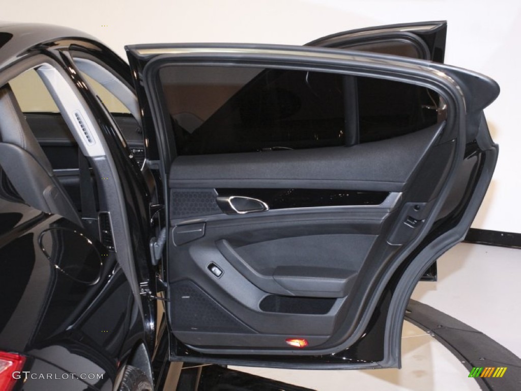 2010 Porsche Panamera S Black Door Panel Photo #57135823