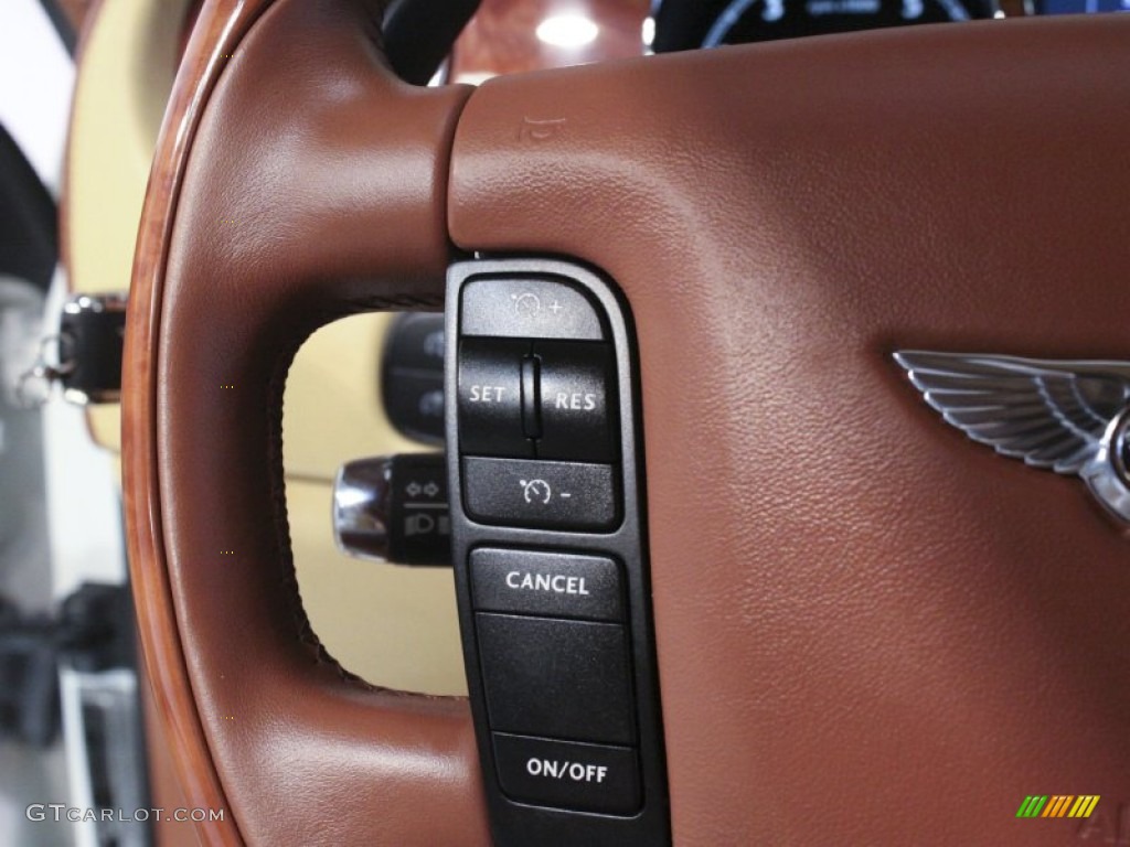 2007 Bentley Continental GT Mulliner Saffron Steering Wheel Photo #57136860