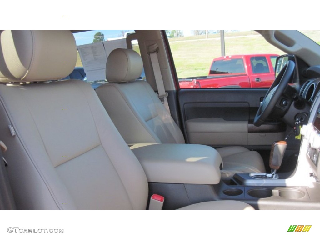 2011 Tundra Limited CrewMax 4x4 - Radiant Red / Sand Beige photo #21