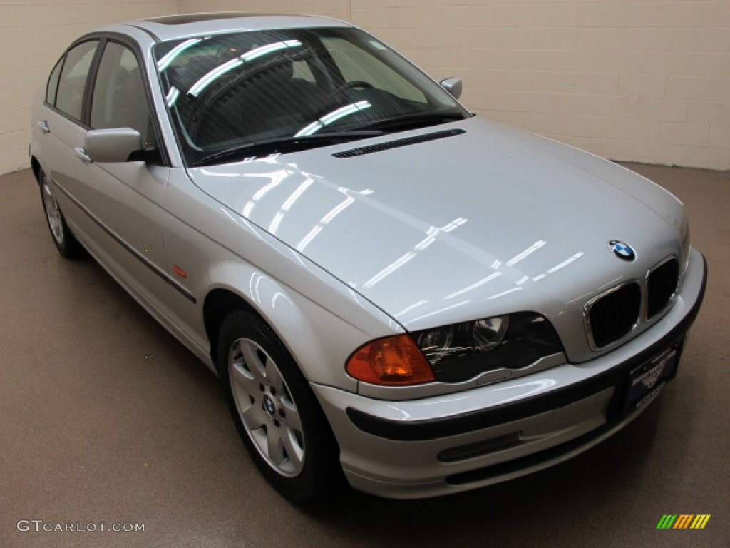 2001 3 Series 325xi Sedan - Titanium Silver Metallic / Black photo #1