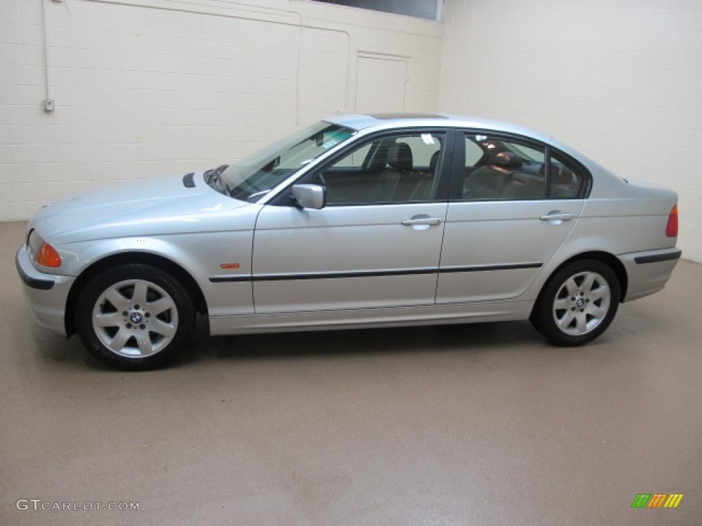 2001 3 Series 325xi Sedan - Titanium Silver Metallic / Black photo #5
