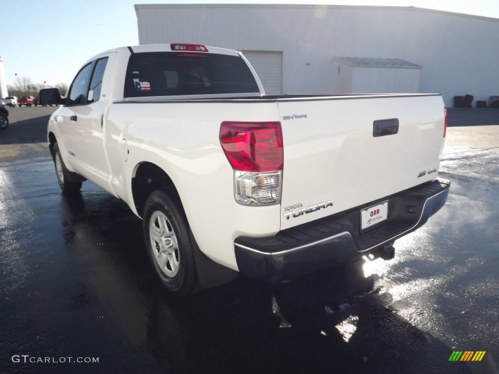 2012 Tundra SR5 Double Cab 4x4 - Super White / Sand Beige photo #5