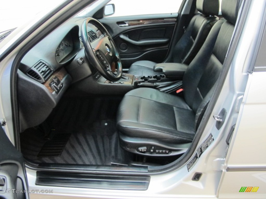 2001 3 Series 325xi Sedan - Titanium Silver Metallic / Black photo #18