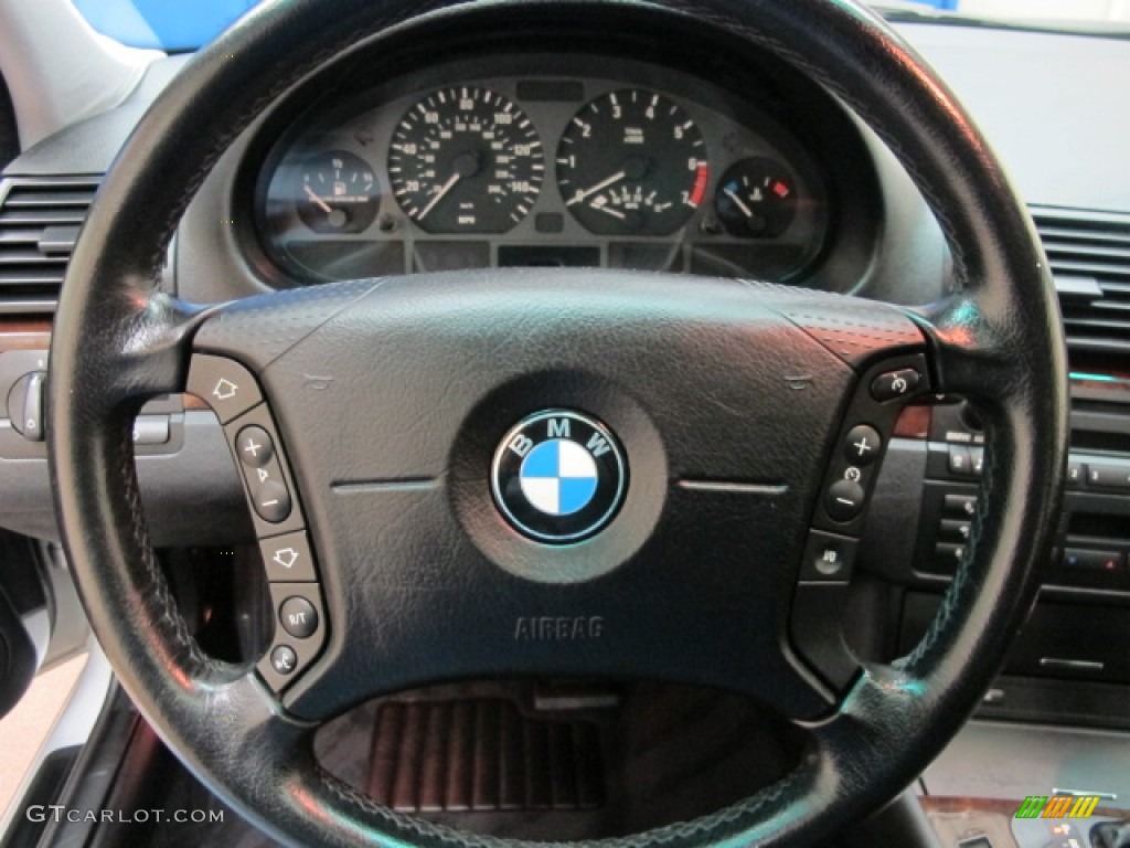 2001 3 Series 325xi Sedan - Titanium Silver Metallic / Black photo #37