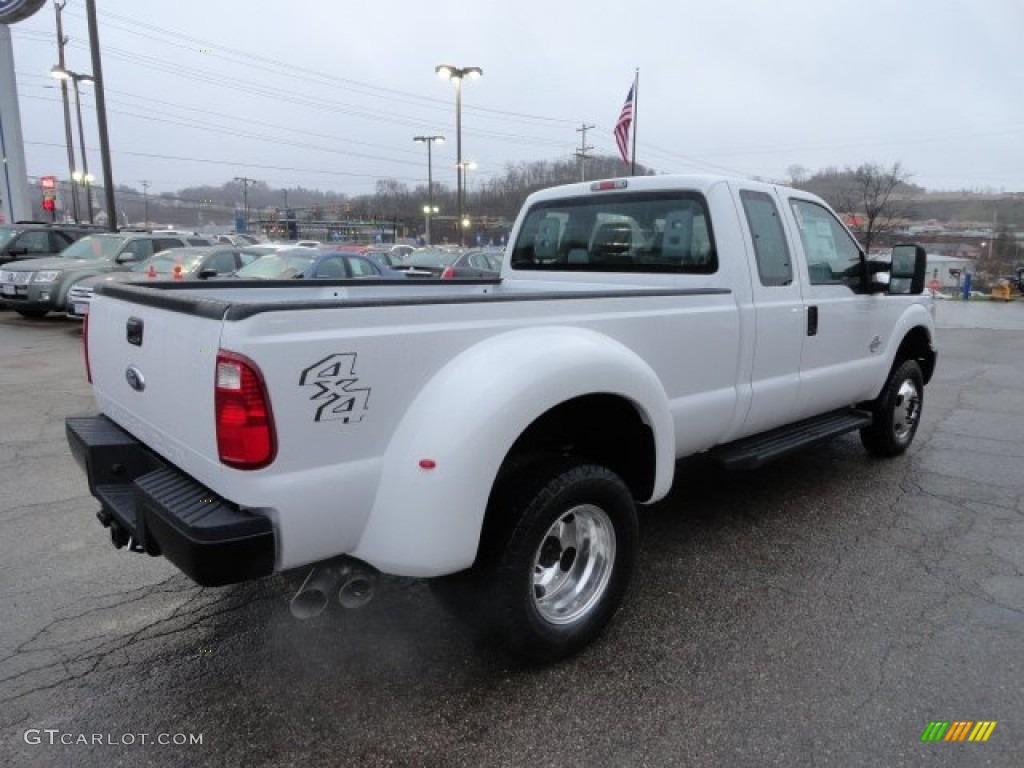 Oxford White 2012 Ford F350 Super Duty XL SuperCab 4x4 Dually Exterior Photo #57143236