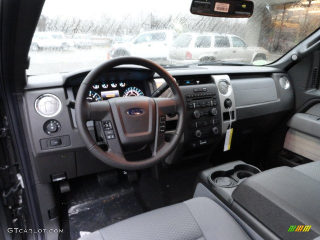 2012 Ford F150 XLT SuperCab 4x4 Steel Gray Dashboard Photo #57143491