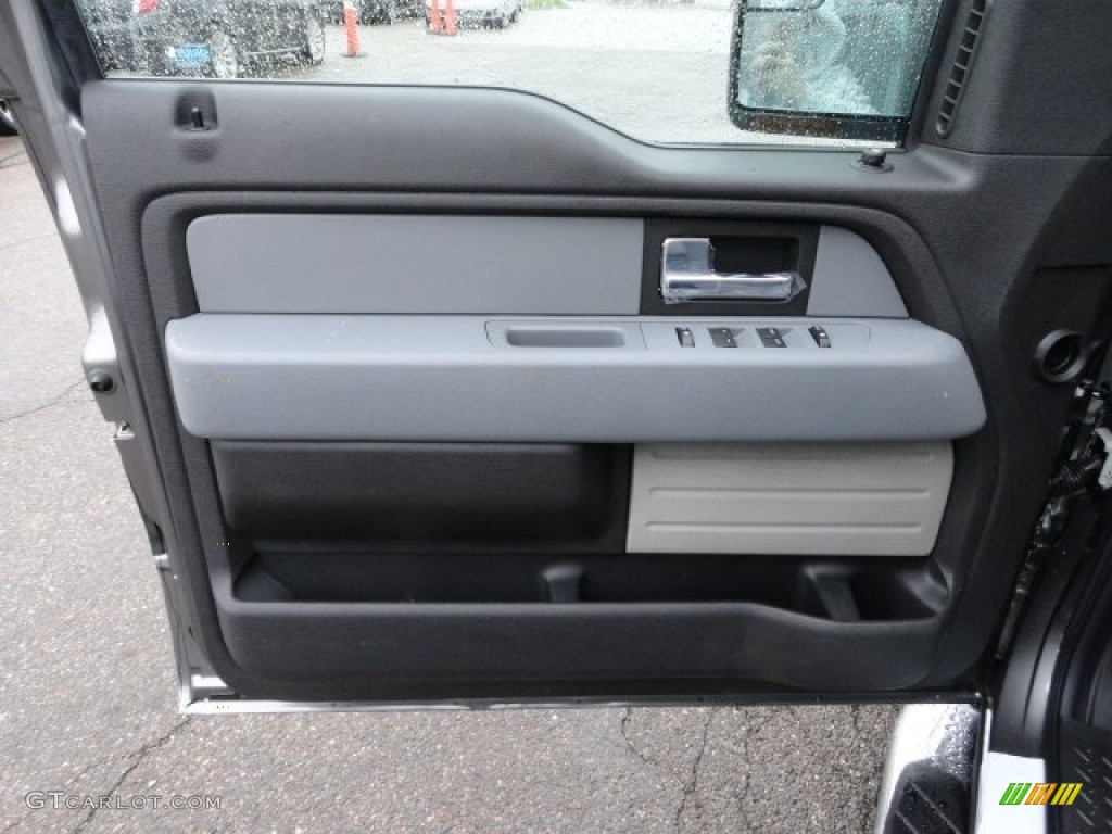 2012 Ford F150 XLT SuperCab 4x4 Steel Gray Door Panel Photo #57143497