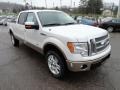 2012 White Platinum Metallic Tri-Coat Ford F150 Lariat SuperCrew 4x4  photo #6