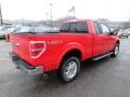 2012 Race Red Ford F150 Lariat SuperCab 4x4  photo #4