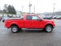 2012 Race Red Ford F150 Lariat SuperCab 4x4  photo #5