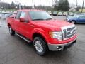 2012 Race Red Ford F150 Lariat SuperCab 4x4  photo #6