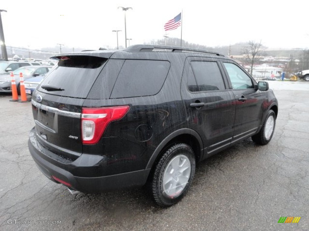 2012 Explorer 4WD - Black / Medium Light Stone photo #4