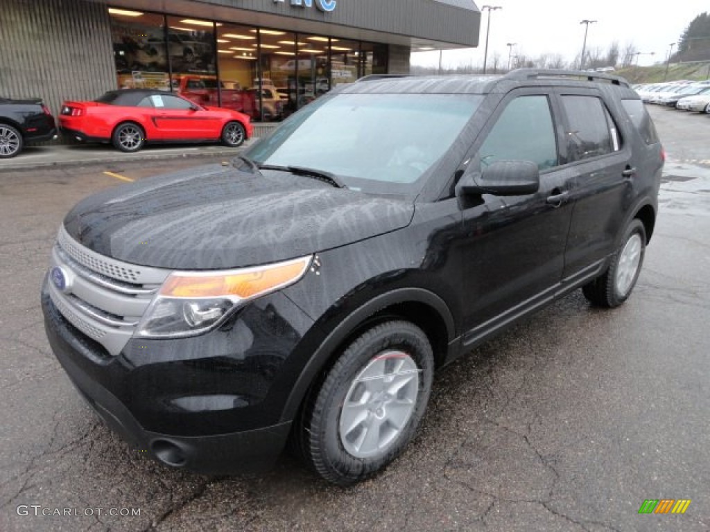 2012 Explorer 4WD - Black / Medium Light Stone photo #8