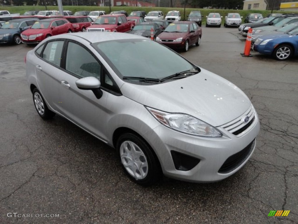 Ingot Silver Metallic 2012 Ford Fiesta S Sedan Exterior Photo #57144484