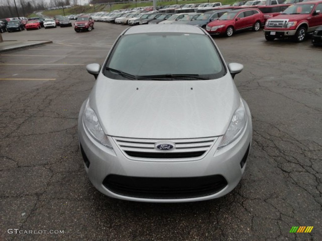 Ingot Silver Metallic 2012 Ford Fiesta S Sedan Exterior Photo #57144493