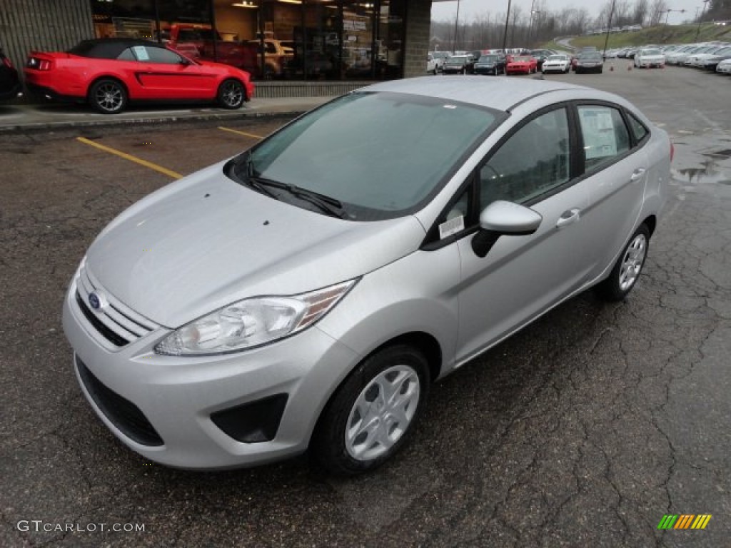 Ingot Silver Metallic 2012 Ford Fiesta S Sedan Exterior Photo #57144502