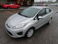 Ingot Silver Metallic 2012 Ford Fiesta S Sedan Exterior