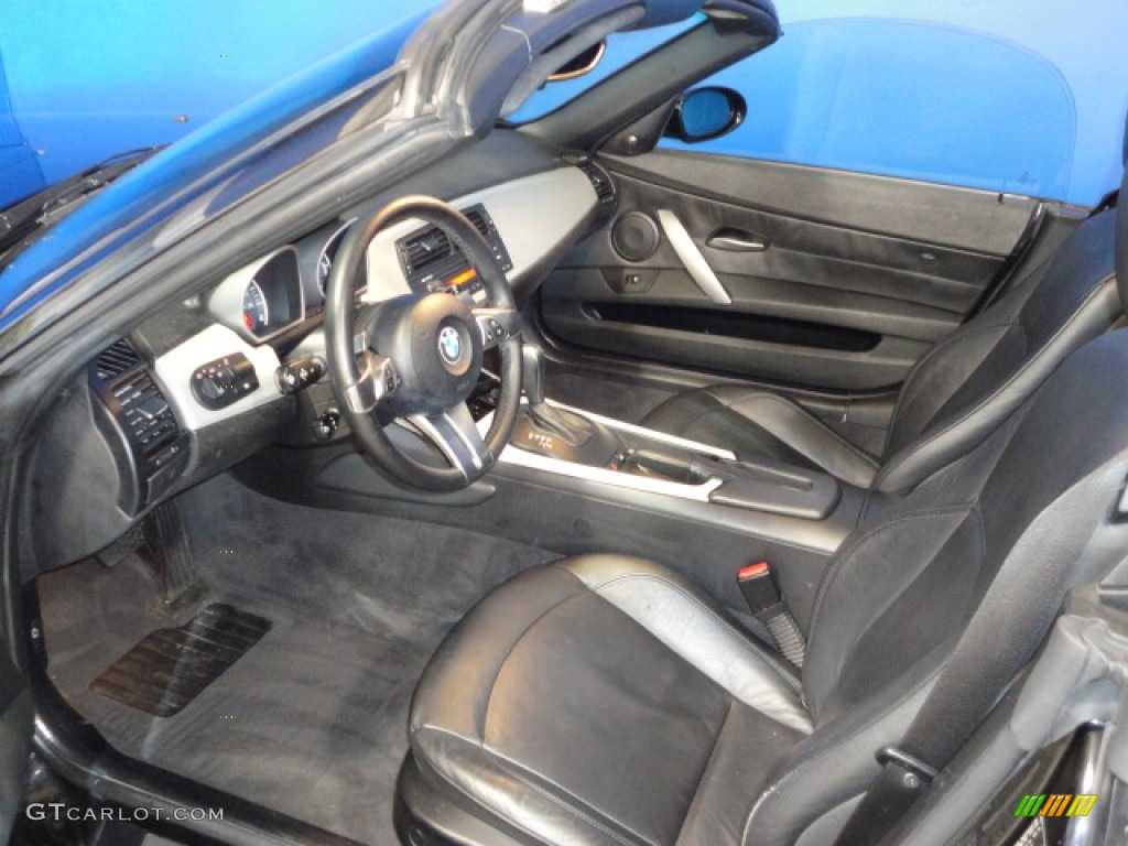 Black Interior 2006 BMW Z4 3.0i Roadster Photo #57144799
