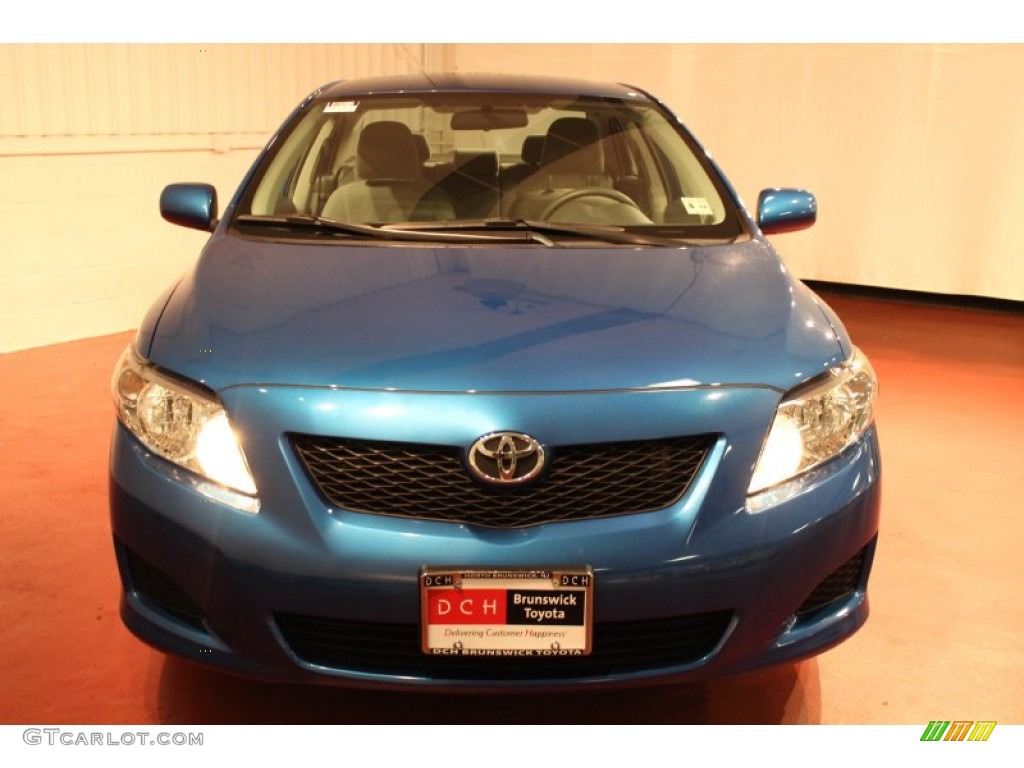 2010 Corolla LE - Blue Streak Metallic / Ash photo #2