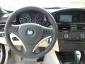 Cream Beige 2012 BMW 3 Series 328i Convertible Steering Wheel