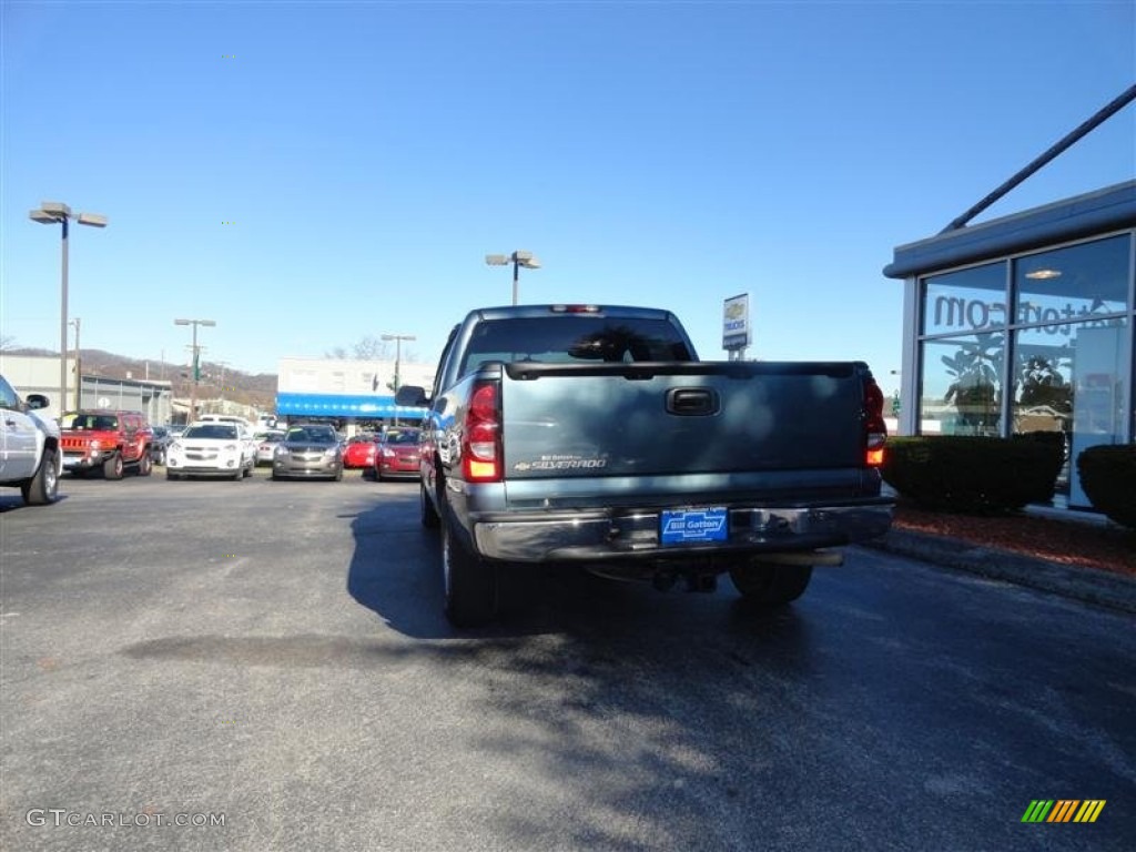 2007 Silverado 1500 Classic LS Crew Cab - Blue Granite Metallic / Dark Charcoal photo #3