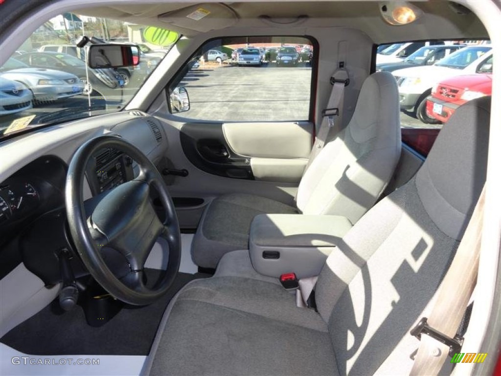 2000 Ranger XL Regular Cab - Toreador Red Metallic / Medium Prairie Tan photo #4