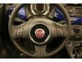 2012 Fiat 500 Tessuto Nero-Grigio/Nero (Black-Grey/Black) Interior Steering Wheel Photo