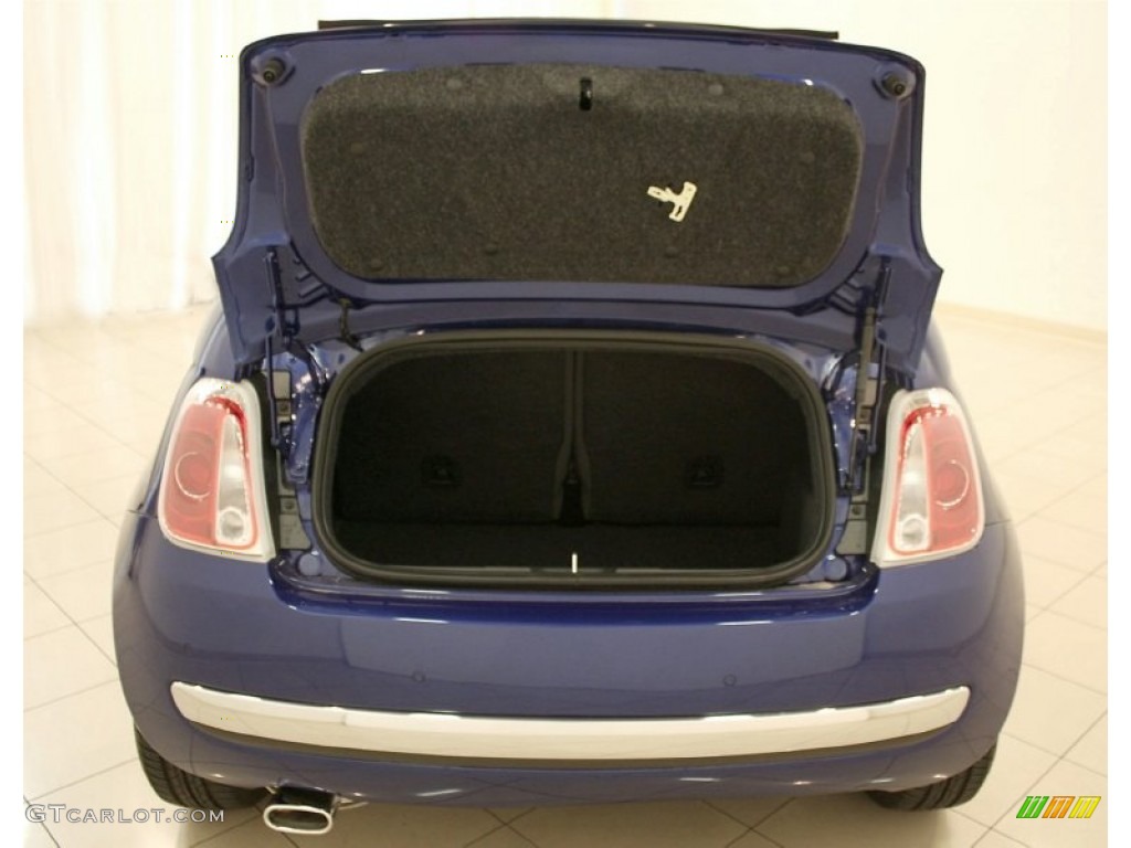 2012 500 c cabrio Lounge - Azzurro (Blue) / Tessuto Nero-Grigio/Nero (Black-Grey/Black) photo #24