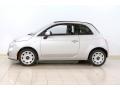 2012 Argento (Silver) Fiat 500 c cabrio Pop  photo #6