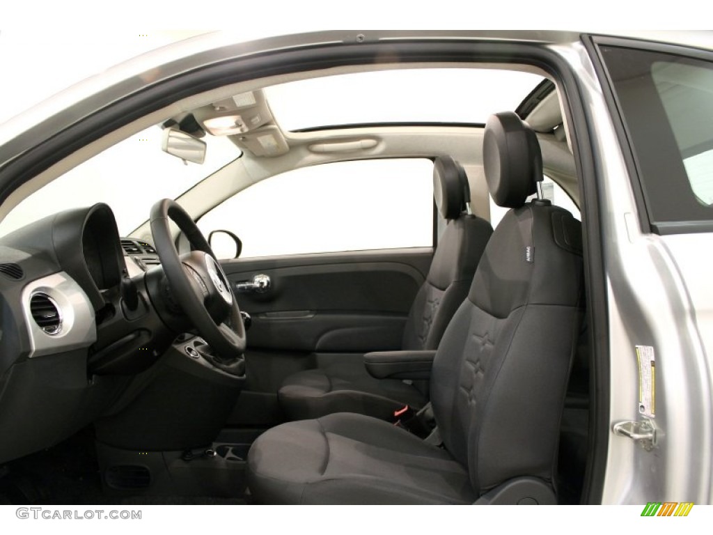 Tessuto Grigio/Nero (Grey/Black) Interior 2012 Fiat 500 c cabrio Pop Photo #57147964
