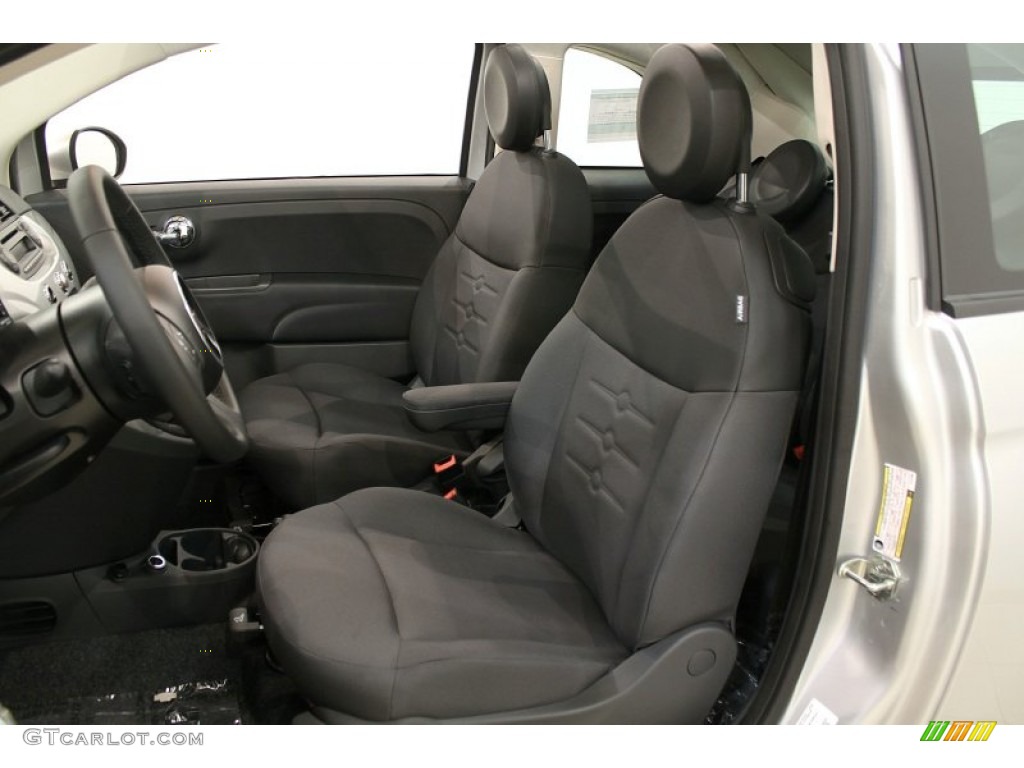 Tessuto Grigio/Nero (Grey/Black) Interior 2012 Fiat 500 c cabrio Pop Photo #57147973