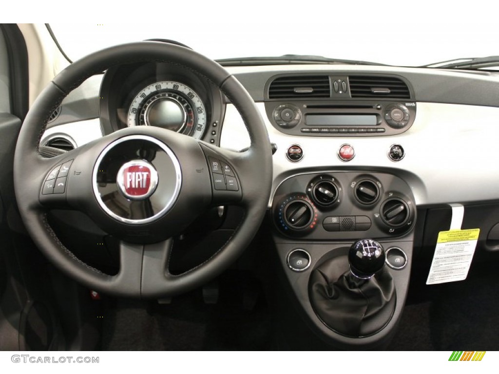 2012 Fiat 500 c cabrio Pop Tessuto Grigio/Nero (Grey/Black) Dashboard Photo #57147982