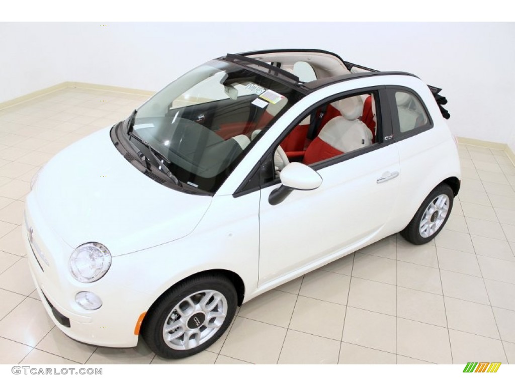 2012 Bianco Perla (Pearl White) Fiat 500 c cabrio Pop #57095610 Photo #4 |  GTCarLot.com - Car Color Galleries