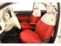  2012 500 c cabrio Pop Tessuto Rosso/Avorio (Red/Ivory) Interior