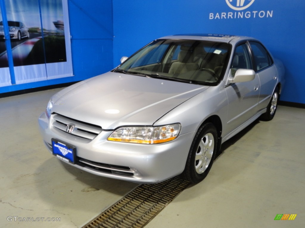 2002 Accord EX Sedan - Satin Silver Metallic / Quartz Gray photo #3