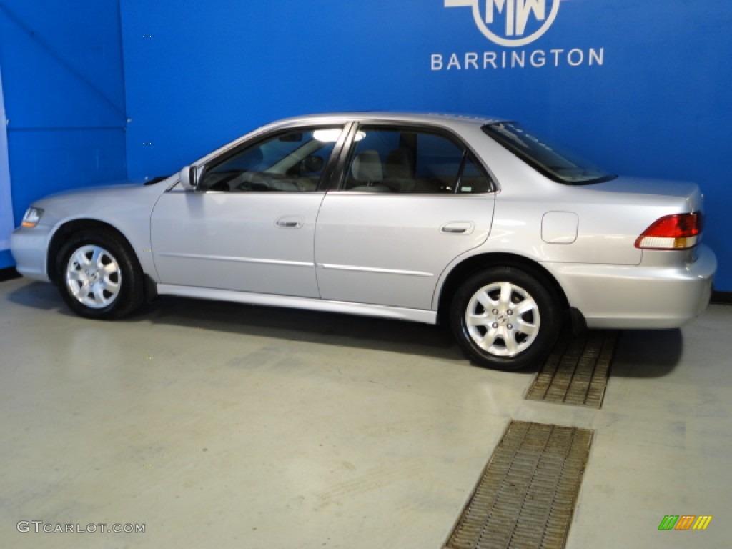 2002 Accord EX Sedan - Satin Silver Metallic / Quartz Gray photo #4