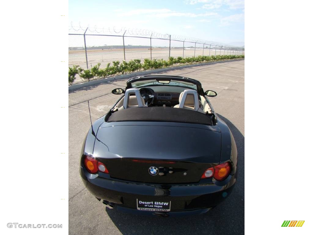 2003 Z4 2.5i Roadster - Jet Black / Beige photo #36