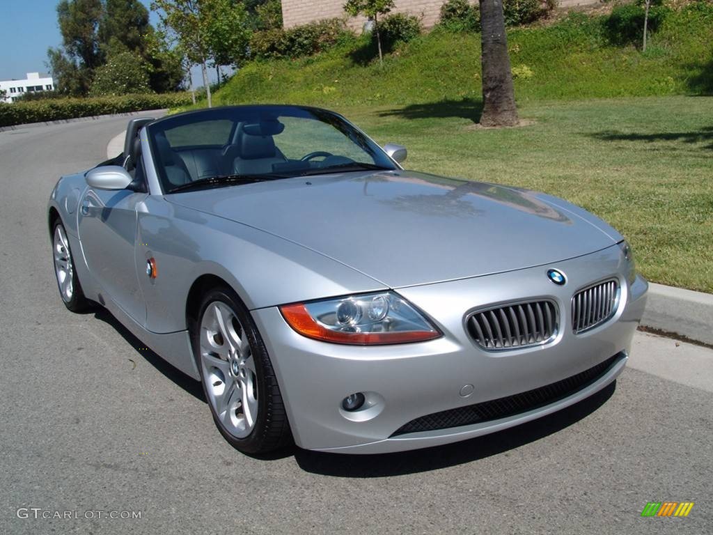 2003 Z4 2.5i Roadster - Titanium Silver Metallic / Black photo #15