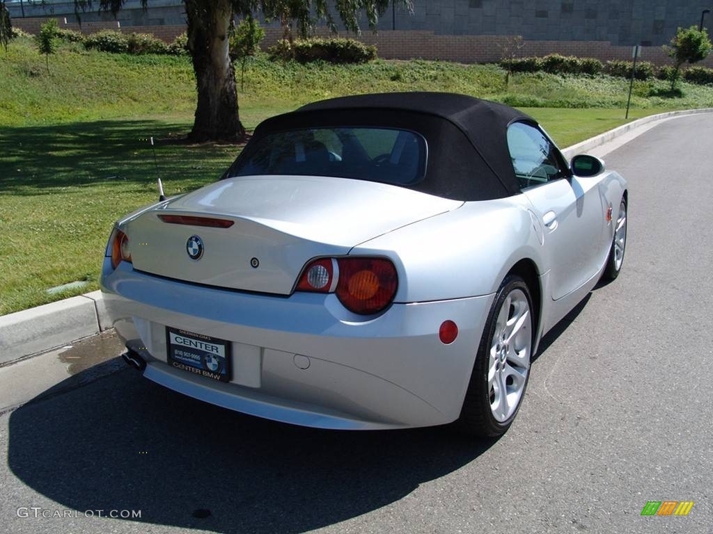 2003 Z4 2.5i Roadster - Titanium Silver Metallic / Black photo #20