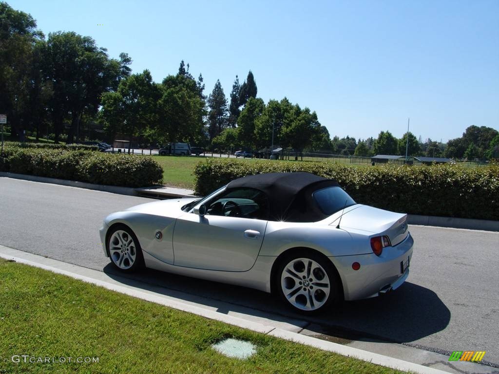 2003 Z4 2.5i Roadster - Titanium Silver Metallic / Black photo #23