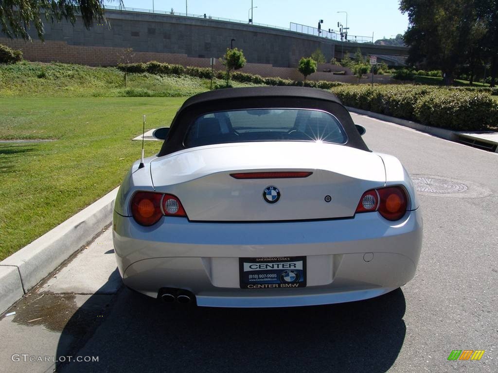 2003 Z4 2.5i Roadster - Titanium Silver Metallic / Black photo #27