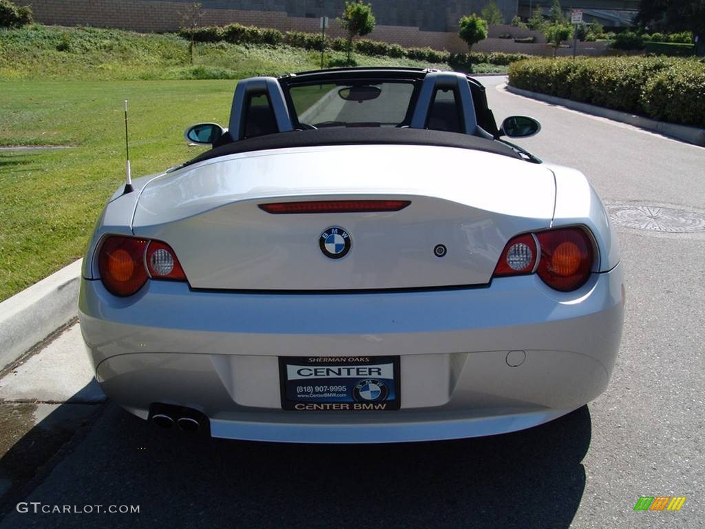 2003 Z4 2.5i Roadster - Titanium Silver Metallic / Black photo #36