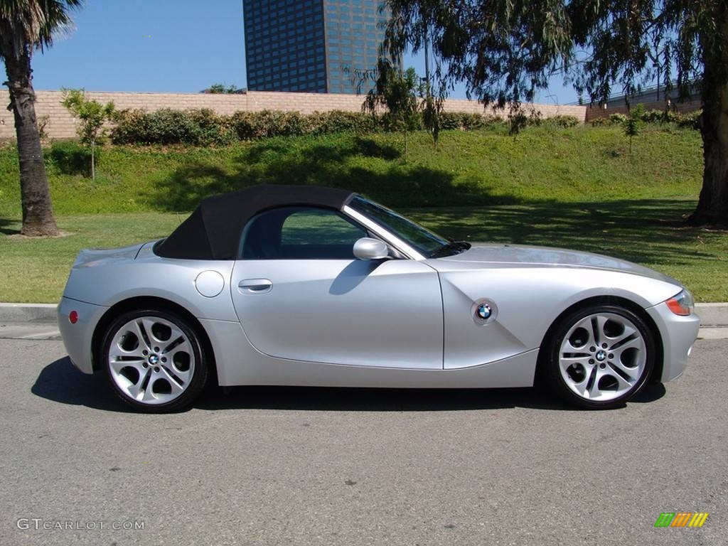 2003 Z4 2.5i Roadster - Titanium Silver Metallic / Black photo #59