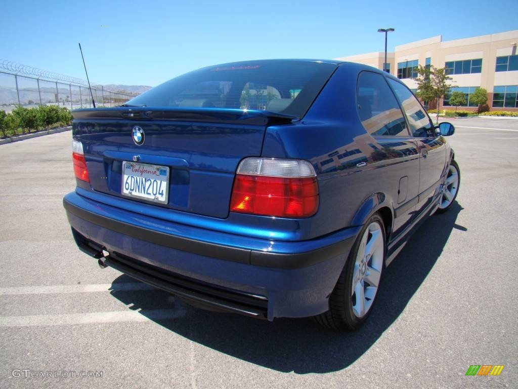 1998 3 Series 318ti Coupe - Avus Blue Pearl / Gray photo #37