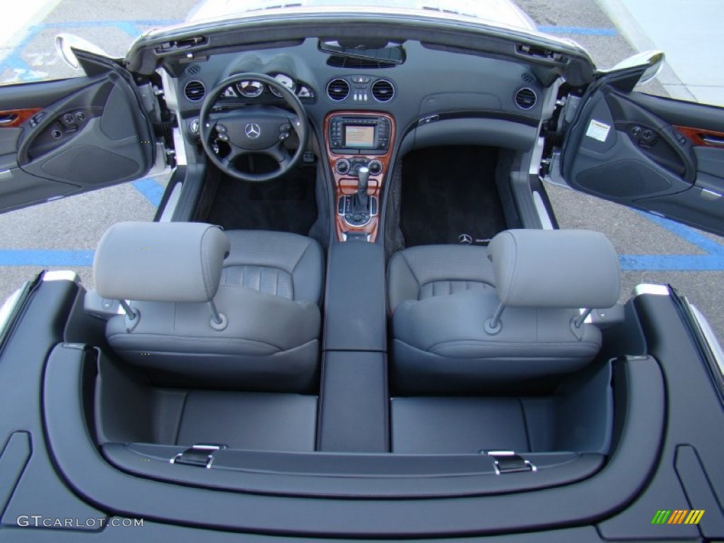 Charcoal Interior 2003 Mercedes-Benz SL 55 AMG Roadster Photo #57151414