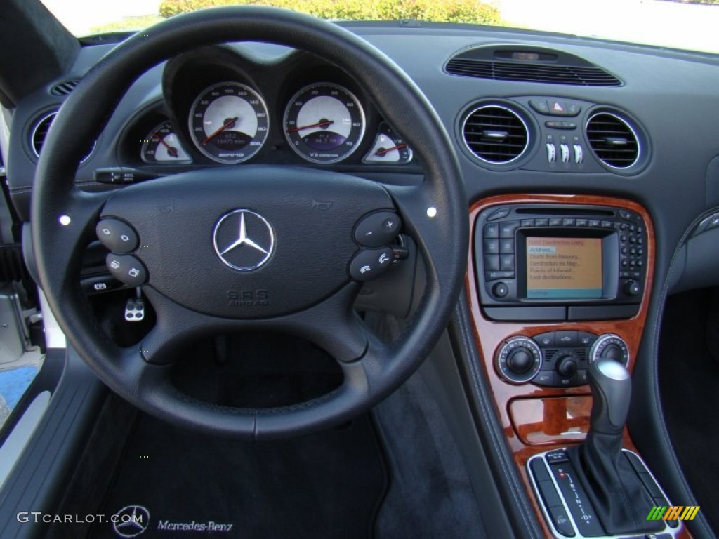 2003 Mercedes-Benz SL 55 AMG Roadster Charcoal Dashboard Photo #57151681
