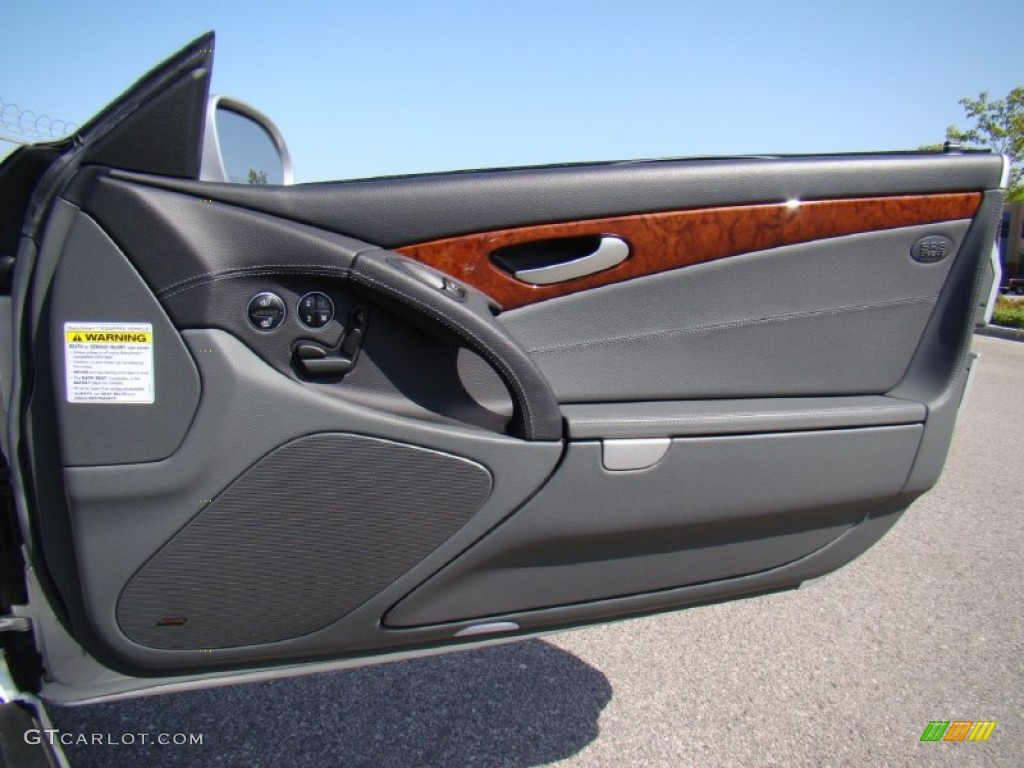 2003 Mercedes-Benz SL 55 AMG Roadster Charcoal Door Panel Photo #57151831
