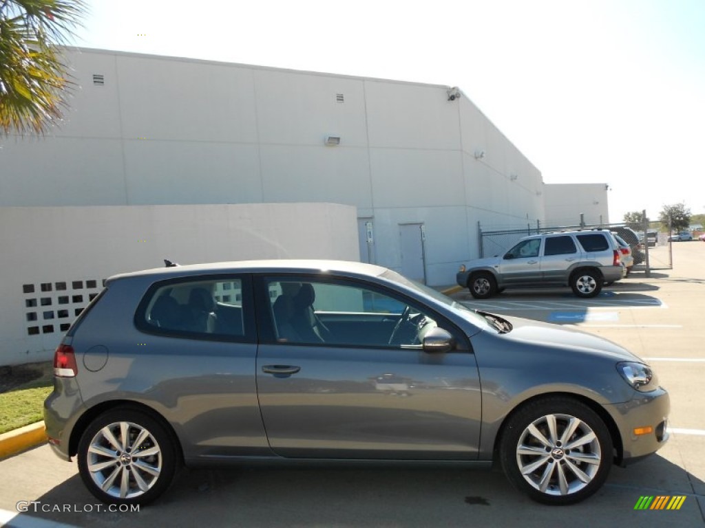 2012 Golf 2 Door TDI - United Gray Metallic / Titan Black photo #8