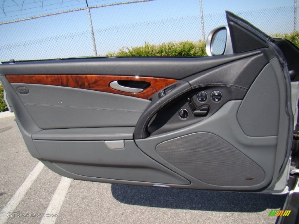 2003 Mercedes-Benz SL 55 AMG Roadster Charcoal Door Panel Photo #57151903
